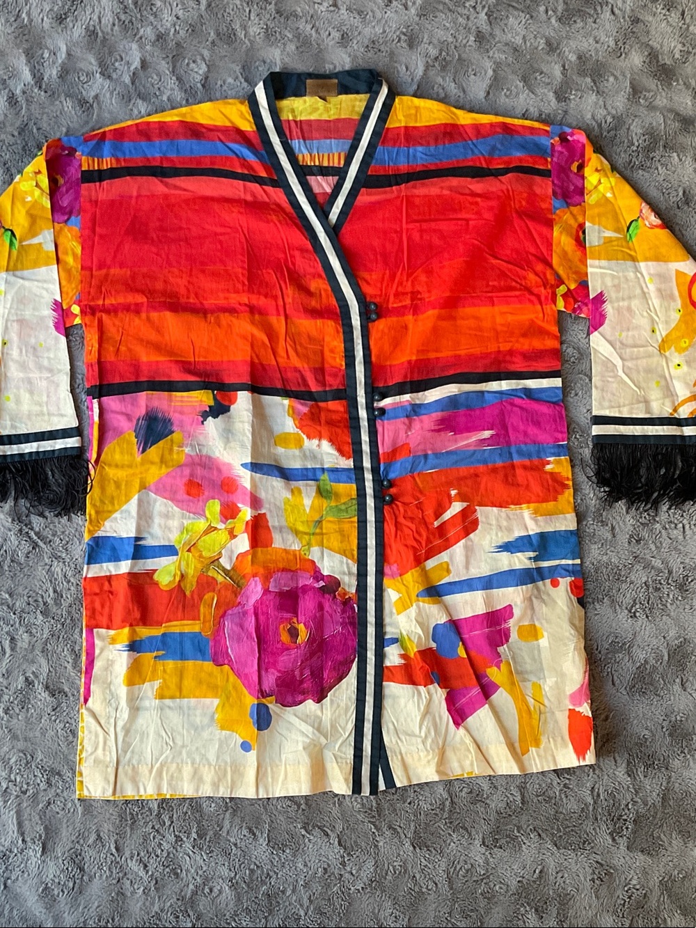 Floral Kamono style Tunic Top / Kurta Dress